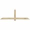 Ekena Millwork Eugene Rough Sawn Timber Gable Bracket, Douglas Fir, 72"W x 24"H x 2"D x 4"F, 8/12 Pitch GBW072X24X0204EUG00RDF - alternate 1